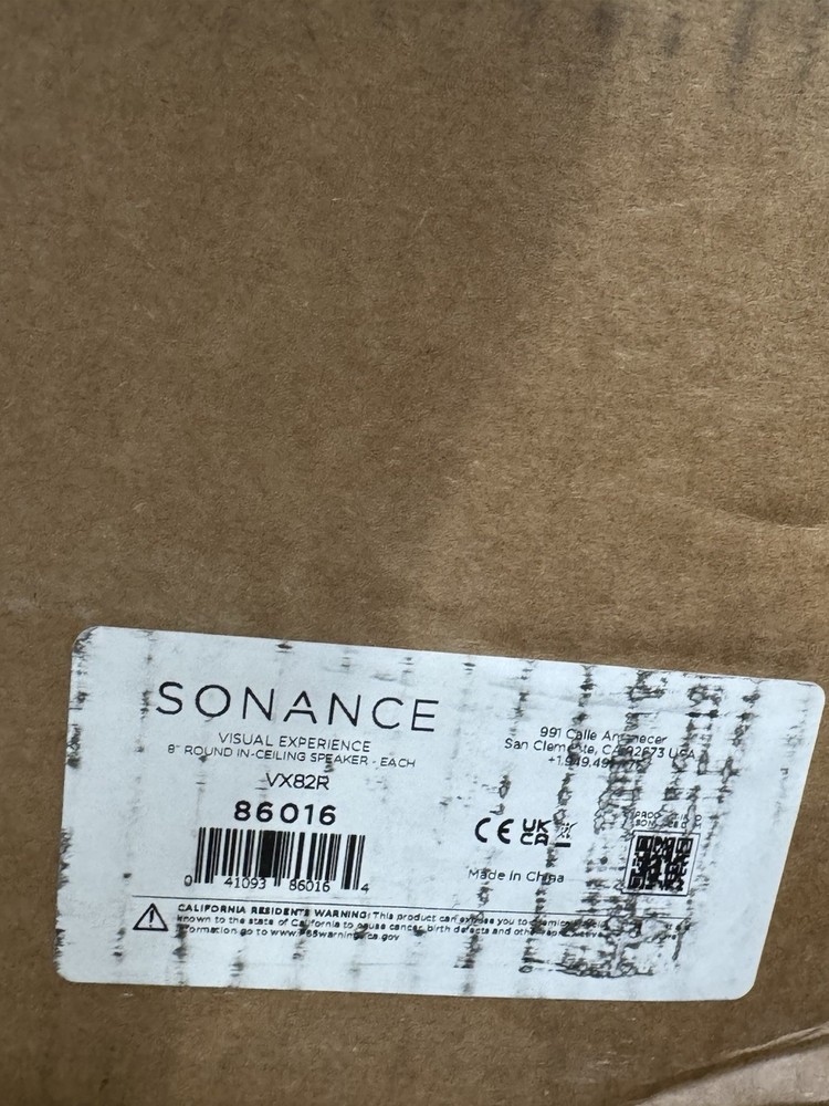 Sonance VX82R 8" In-Ceiling Speaker - SINGLE EACH