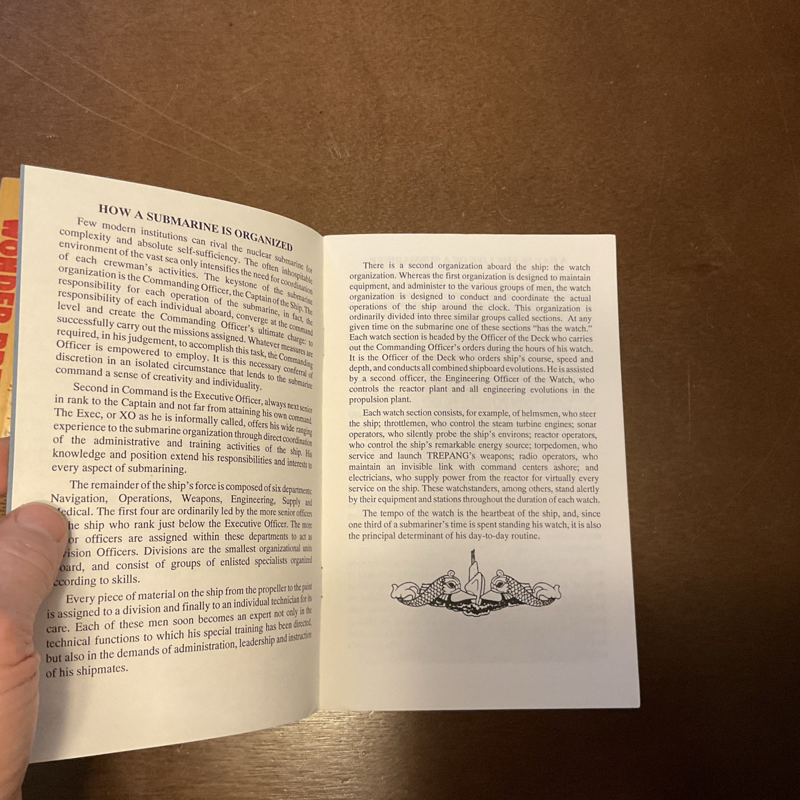 USS TREPANG SSN 674 UNDERWAY SUPPLEMENT VISITORS Handout Pamphlet Vintage