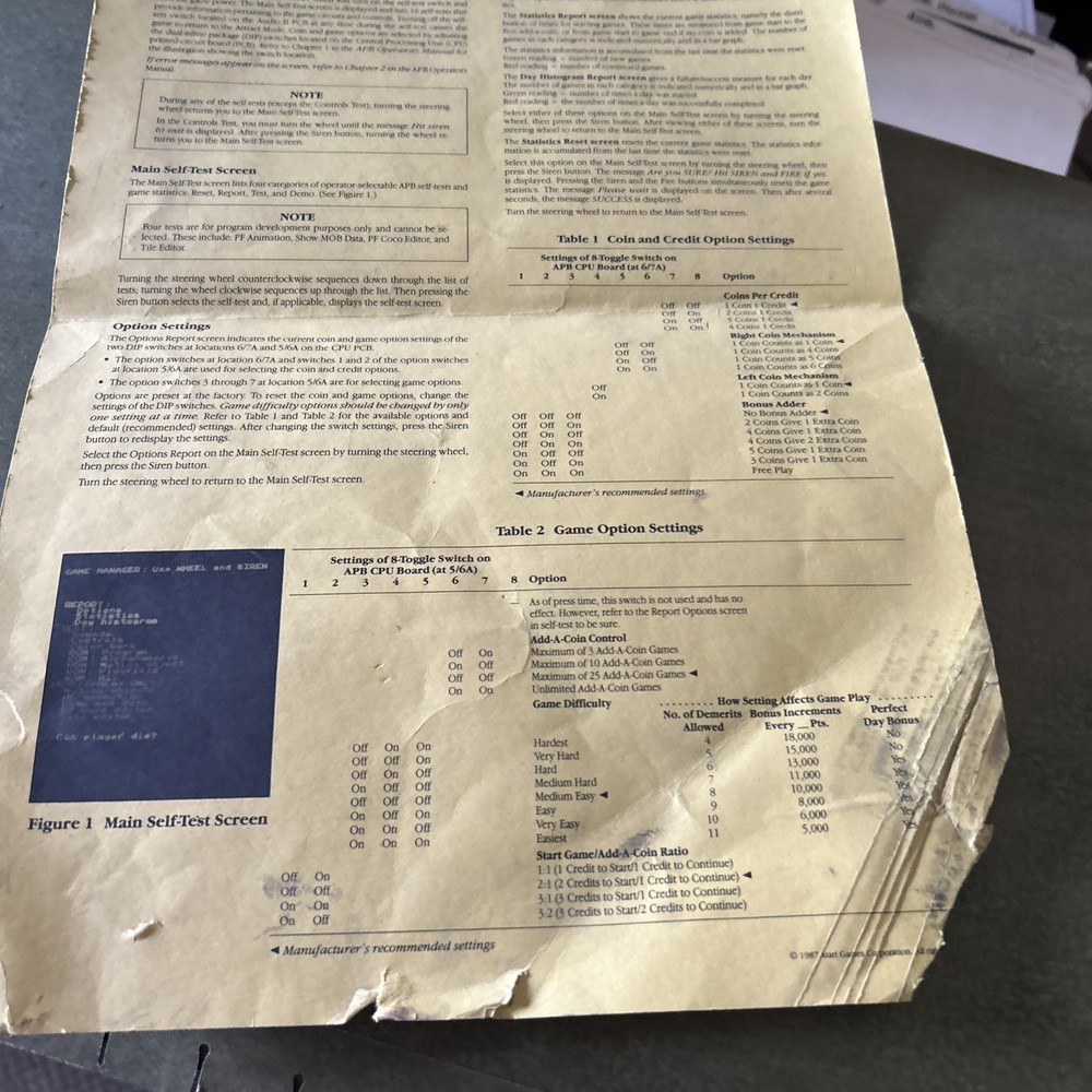 Acrobat Venture Atari Apb Schematics + Back Door Sheet game manual