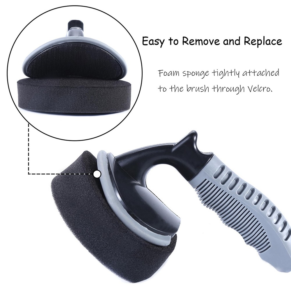 Tire Shine Applicator, 2 Pack Tire Dressing Applicator Pad