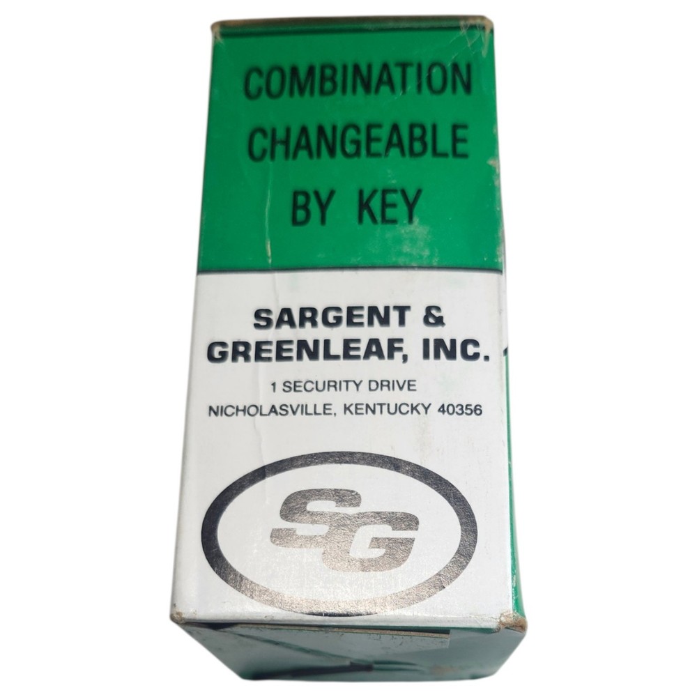 Sargent & Greenleaf 8077AD High Security Combination Changing Key Padlock New