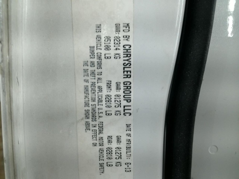 CHARGER 2013 High Mounted Stop Light 104797211