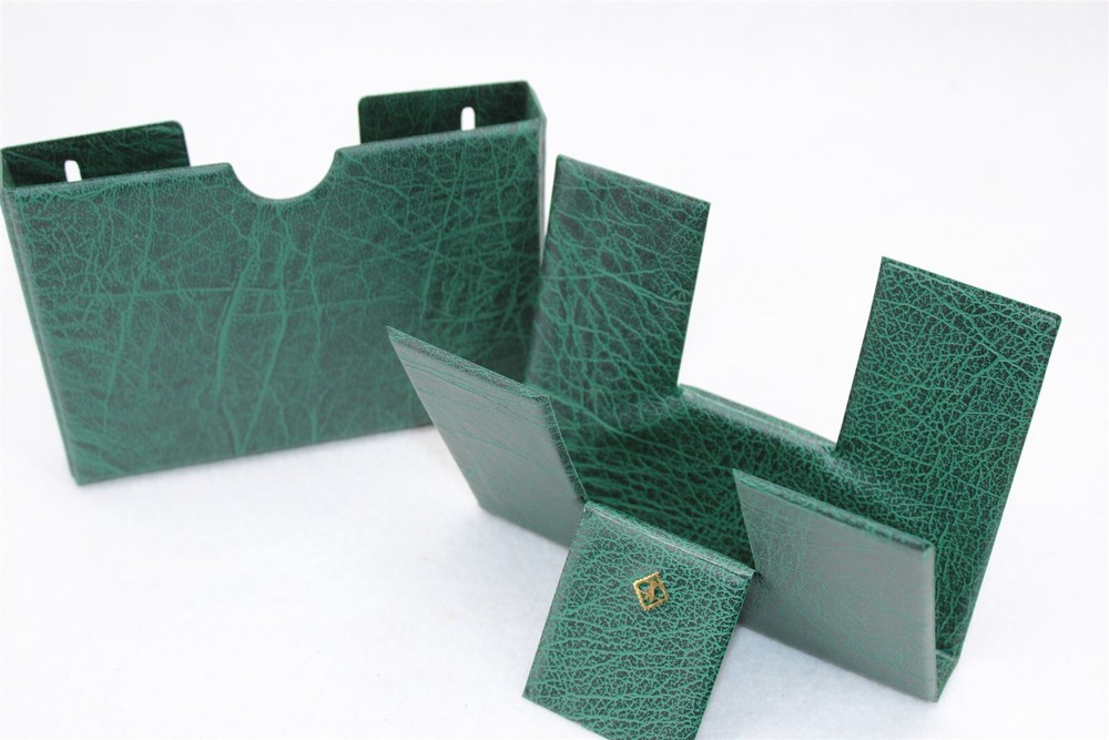 25 Black Stamp Submission Cards w 2 Strips & Display Holder | Archival Quality