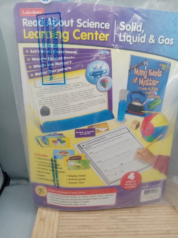 Lakeshore Read About Science Learning Center Solid Liquid &Gas