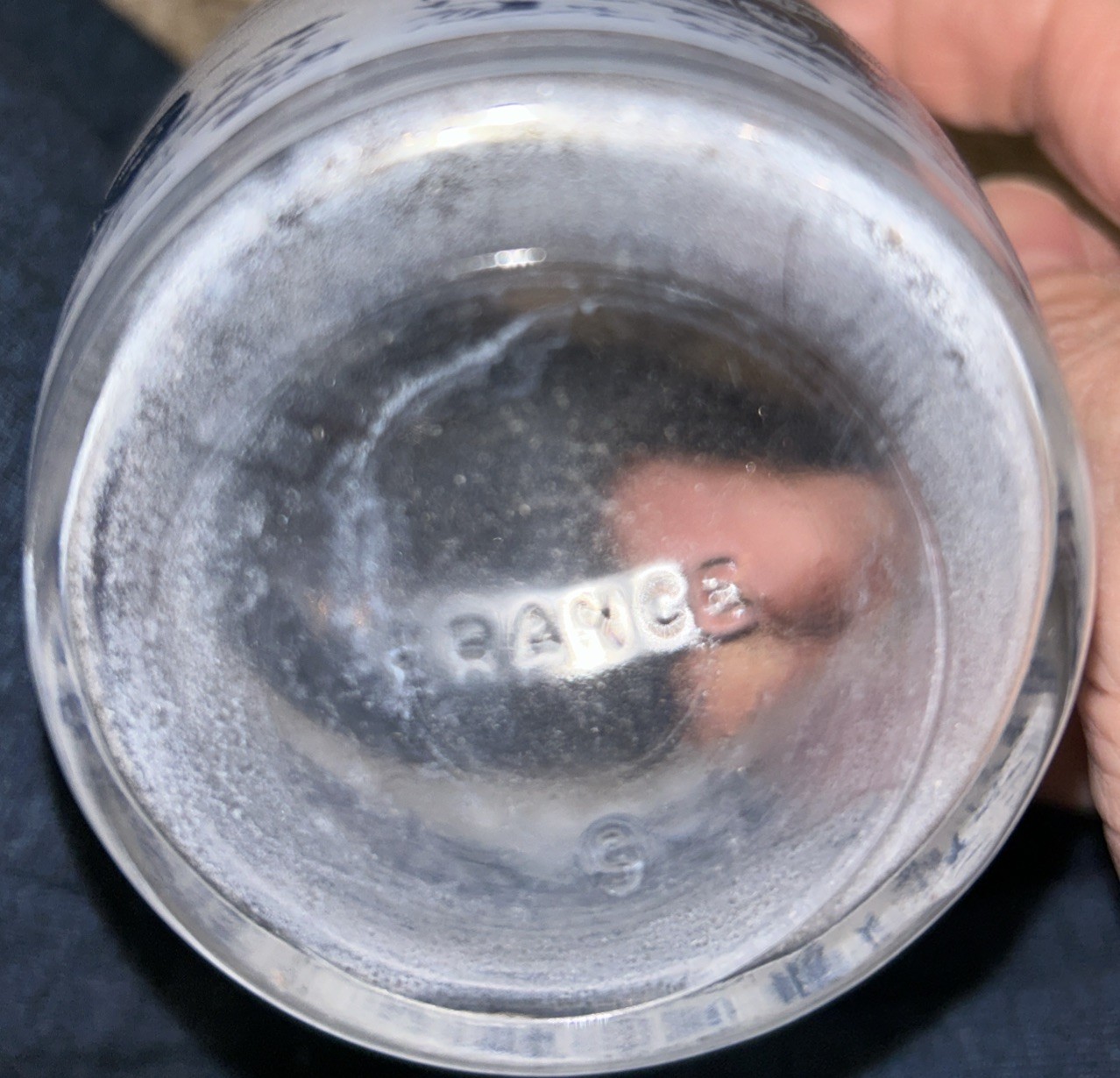 VTG VERRERIE CRISTALLERIE D'ARQUES FRANCE LIQUOR DECANTER Stagecoach River Scene