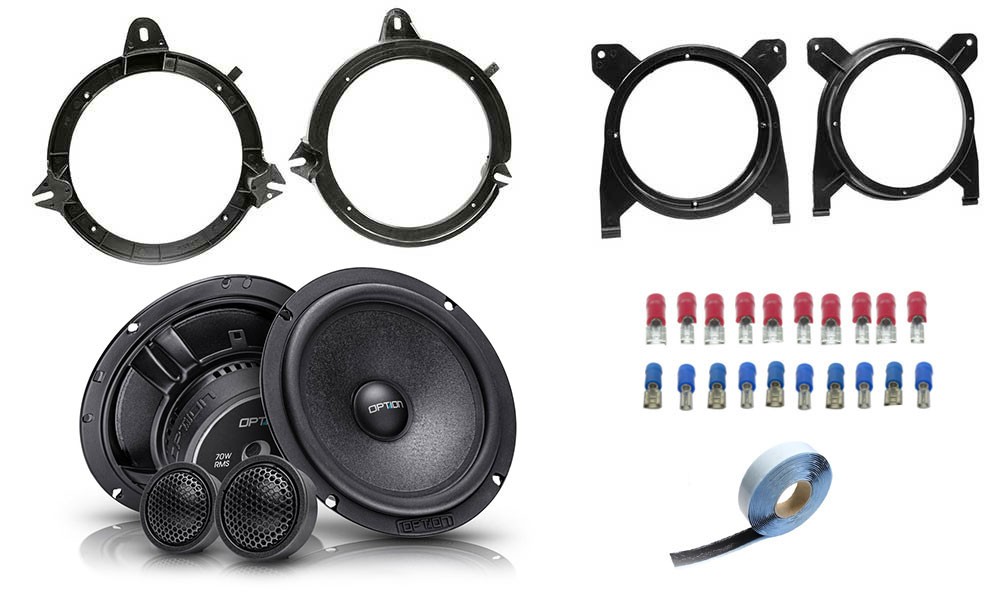 OPTION Front Speakers For Volvo V70 | Plug & Play | OPTION