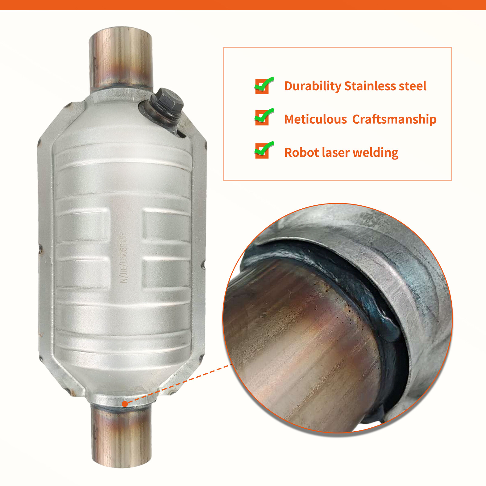 Both Catalytic Converters for 2007-2012 Nissan Altima 2.5L Manifold and Flex