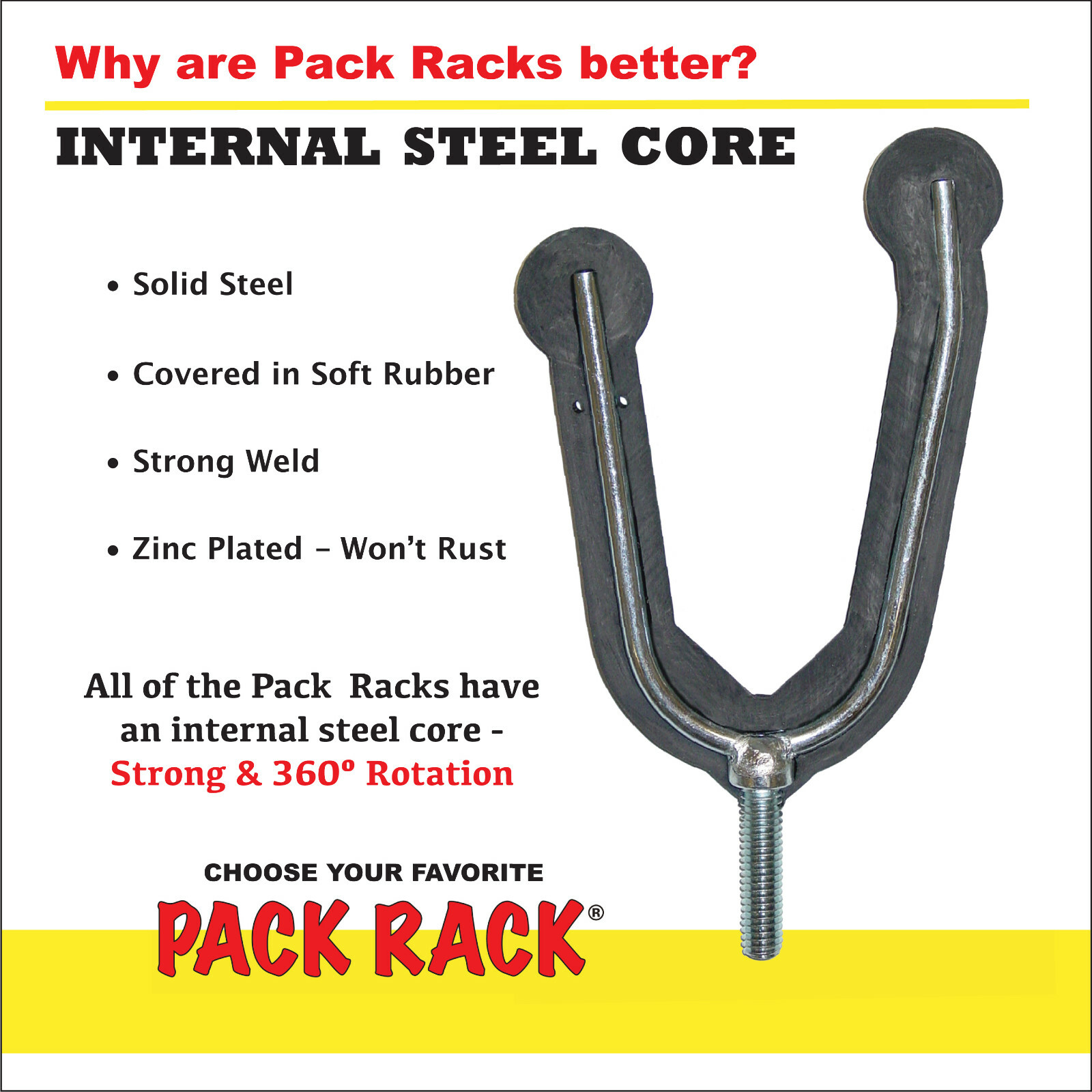 PACK RACK® Model PR1 - ATV GUN RACK - Best Handlebar rack holder - FREE SHIPPING