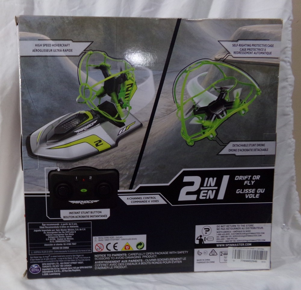 AIR HOGS HYPER DRIFT DRONE REMOTE CONTROL 2 IN 1 HIGH SPEED RACER