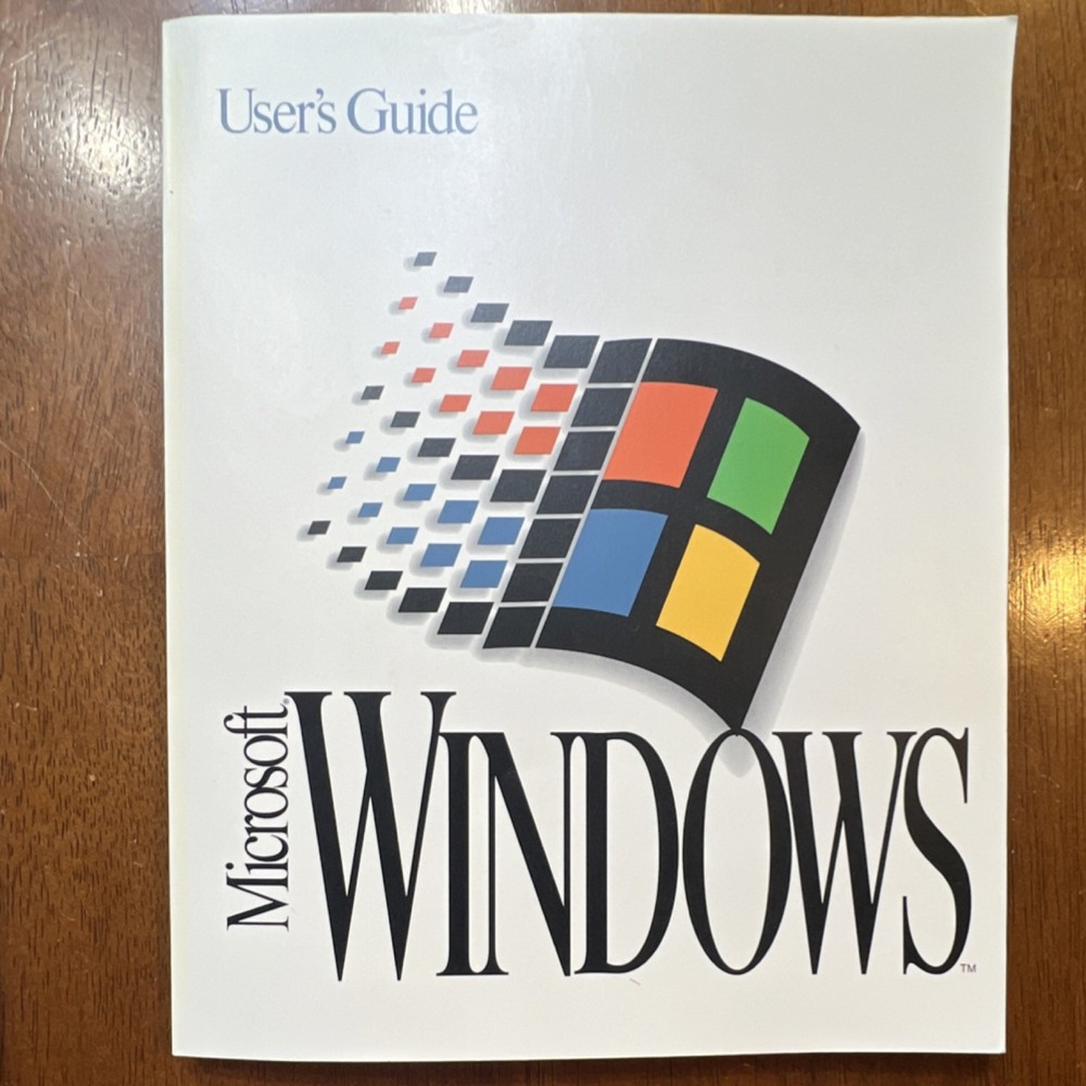 Microsoft Windows 3.1 Floppy 3.5" Operating System Mouse Manuals English Rare