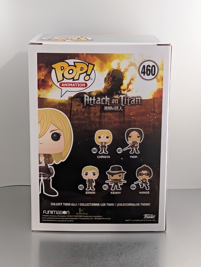Shiori Mikami JVA Signed Auto Funko Pop #460 Christa Attack on Titan JSA Red