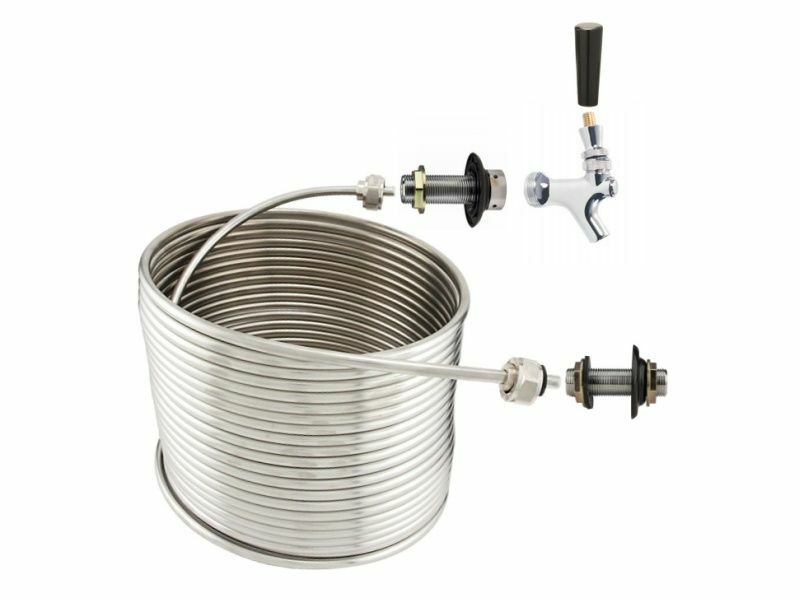 NY Brew Supply Jockey Box Single Faucet Coil Kit - 5/16" x 70', Left Hand
