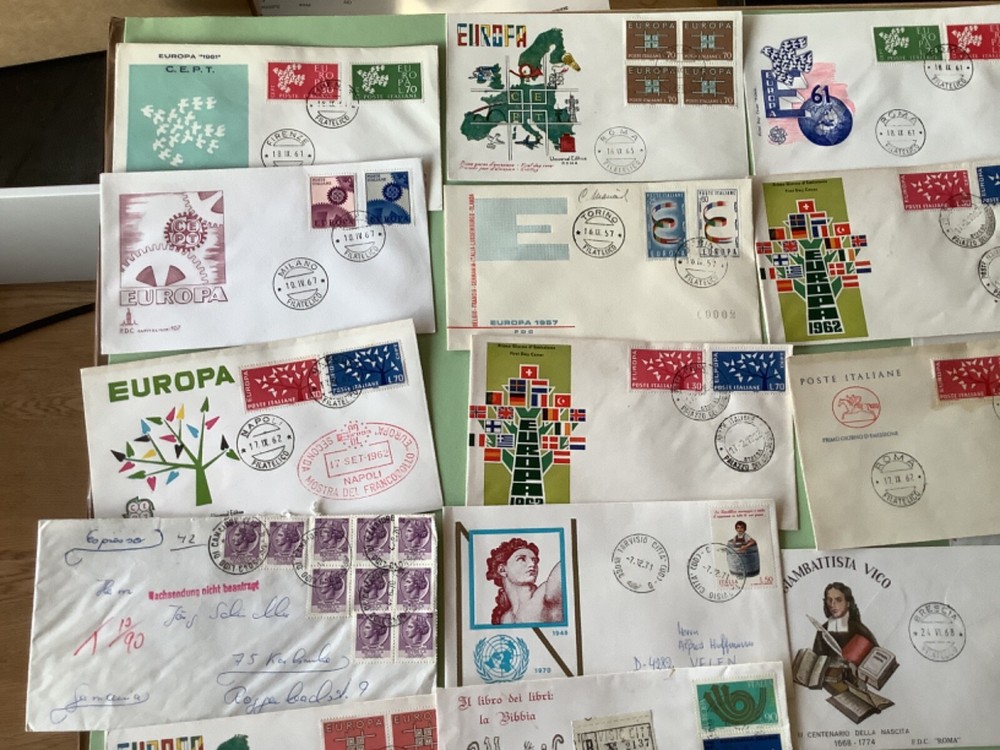 Italy collection postal covers 18 items Ref A2037