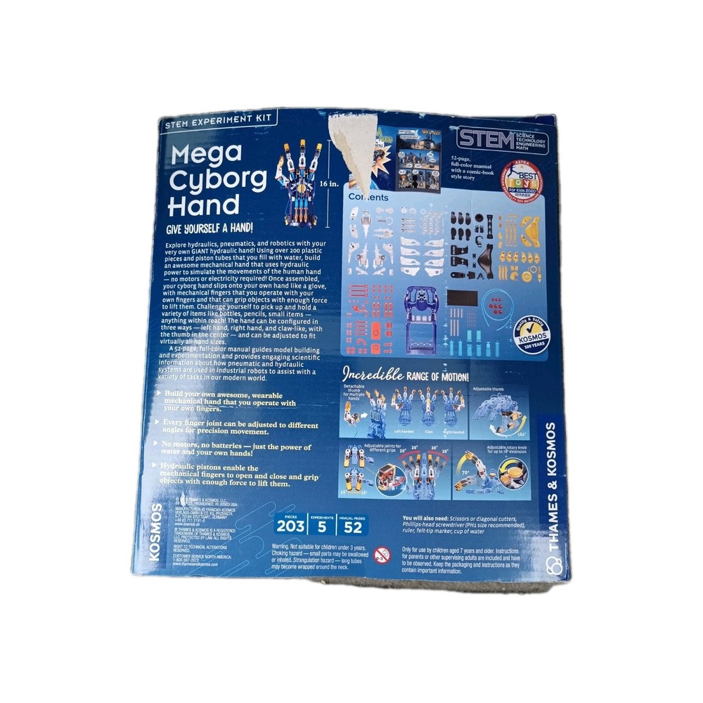 Thames & Kosmos 620501 Mega Cyborg Hand Kit - Multicolor