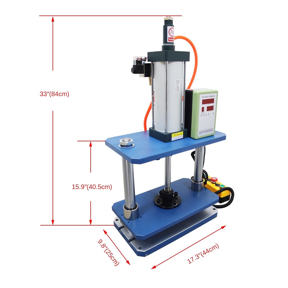 110V 1102lb/500kg Pneumatic Double-column Punch Press Machine with Controller