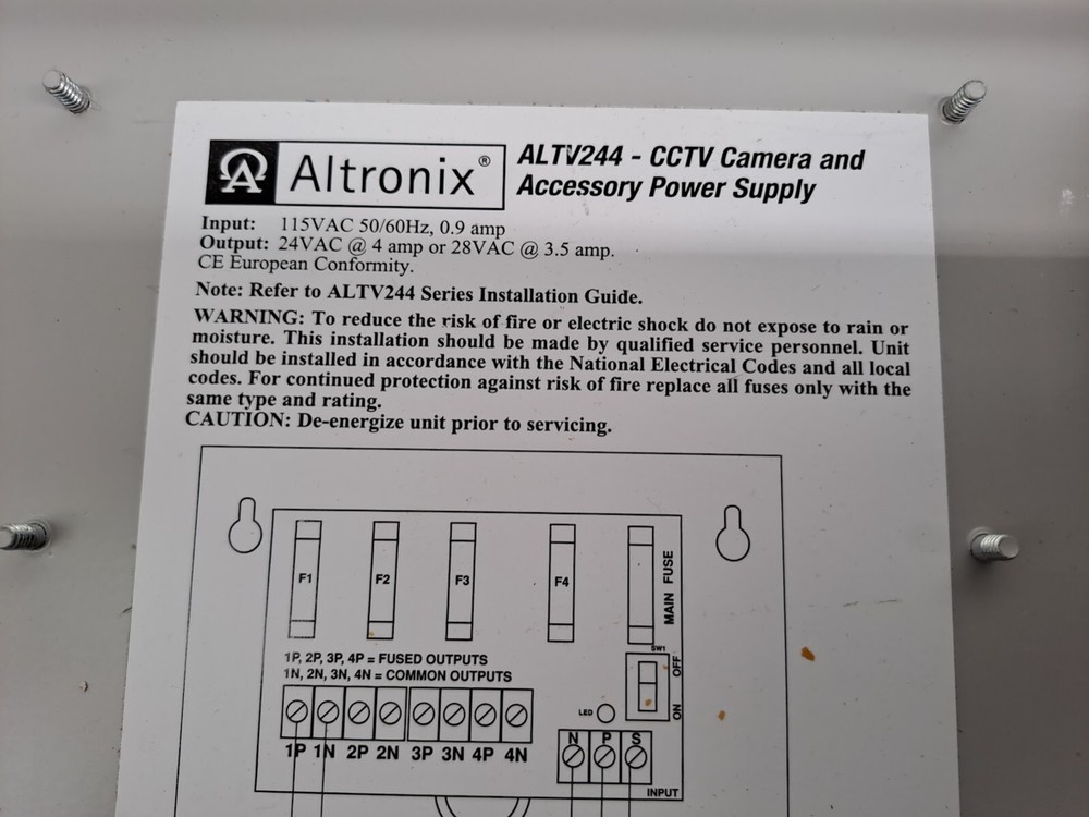 Altronix ALTV44-CCTV Camera and Accessory Power Supply