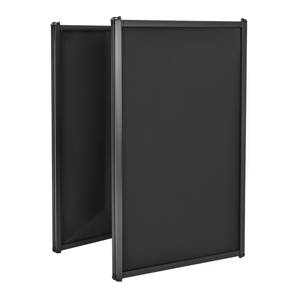 DJ Foldable Booth Panels 4-Panel Black Portable Facade Event Booth Panels