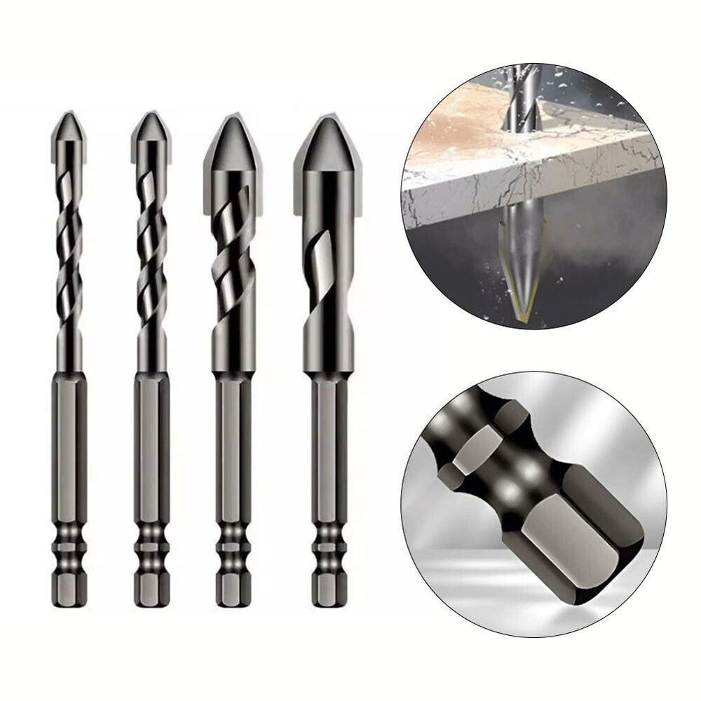 Eccentric Drill Conventional Hex Shank Design Features Staggered Edge Design New