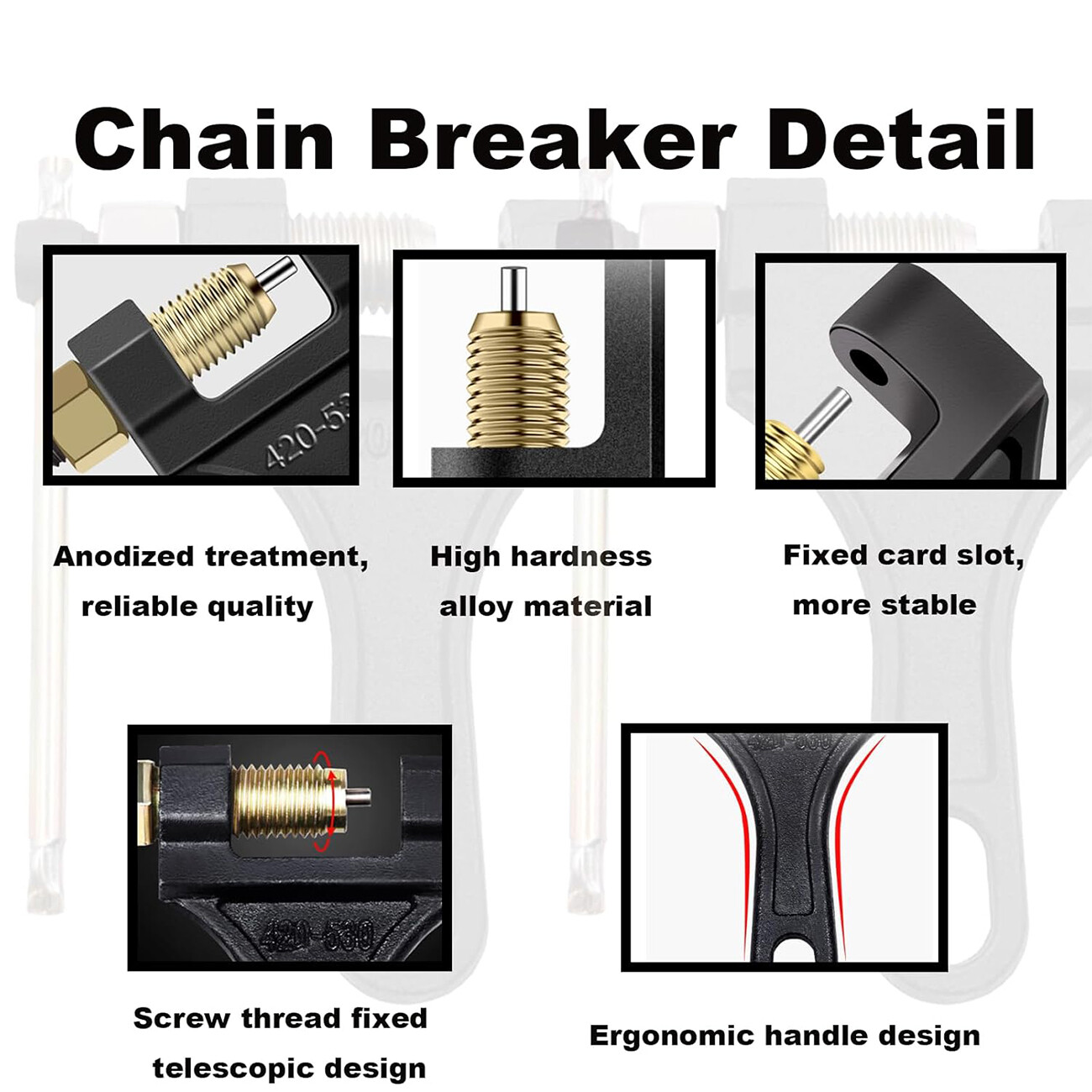 Chain Breaker Tool For Motor Dirt Bike ATV Go Kart 415 420 428 520 525 530