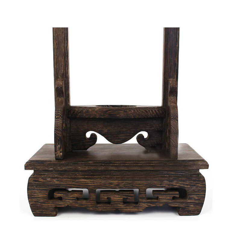 Wenge Vertical Samurai Sword Katana Holder Stand Bracket Assembly Display Rack