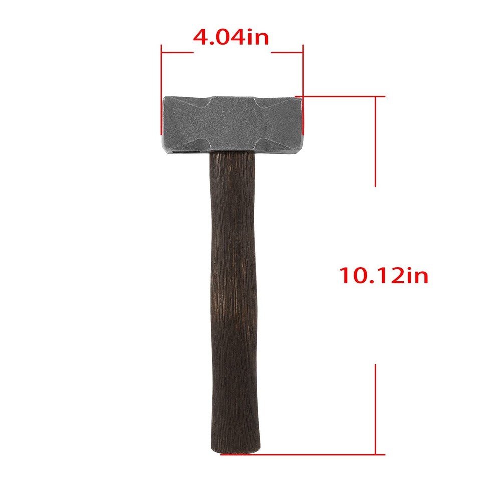 2.2lb Square Forging Hammer Bladesmithing Tool for Farrier Blacksmith Bladesmith