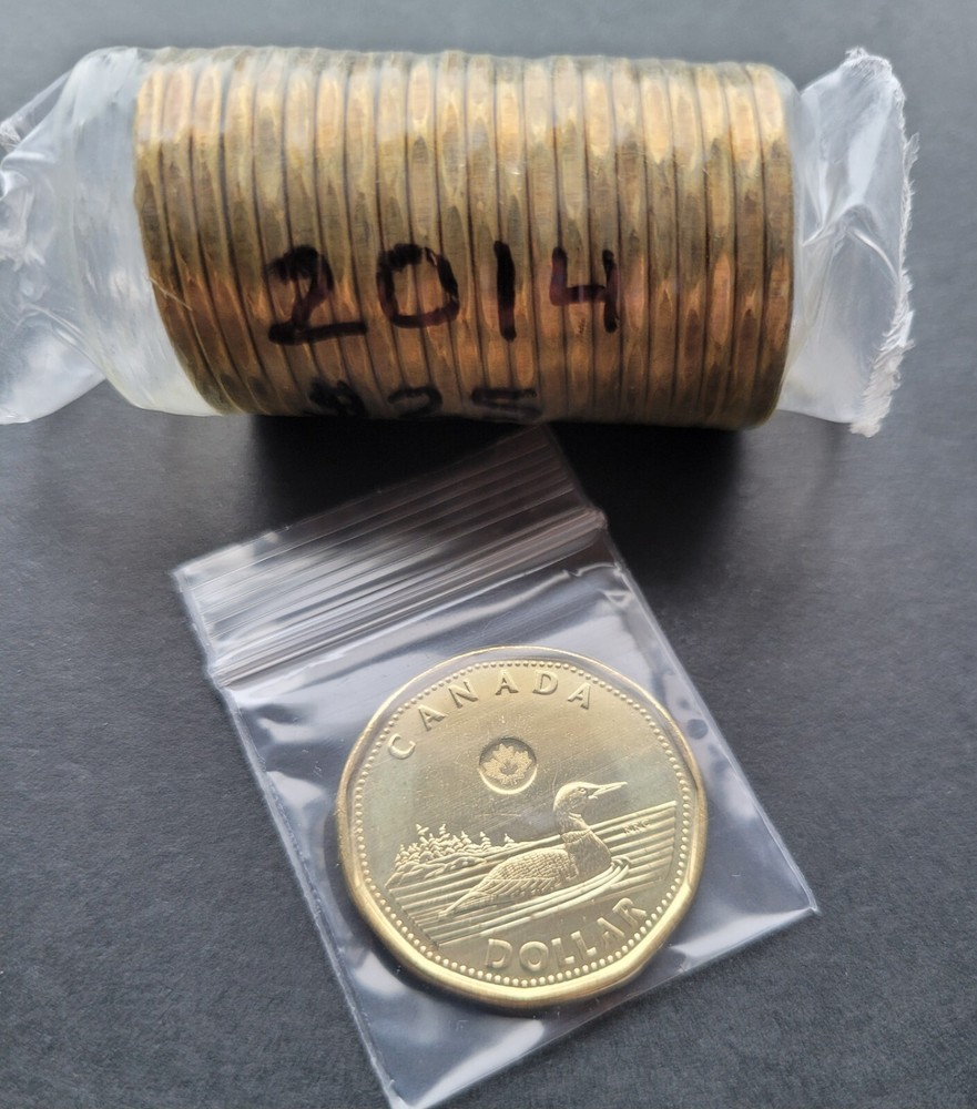 *** CANADA LOONIE 2014 *** FROM MINT ROLL ***