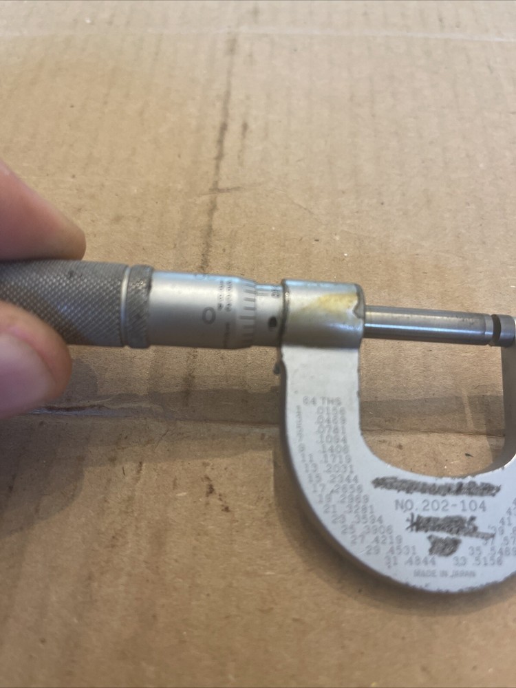 Motto to Micrometer 0-1” No 202-104