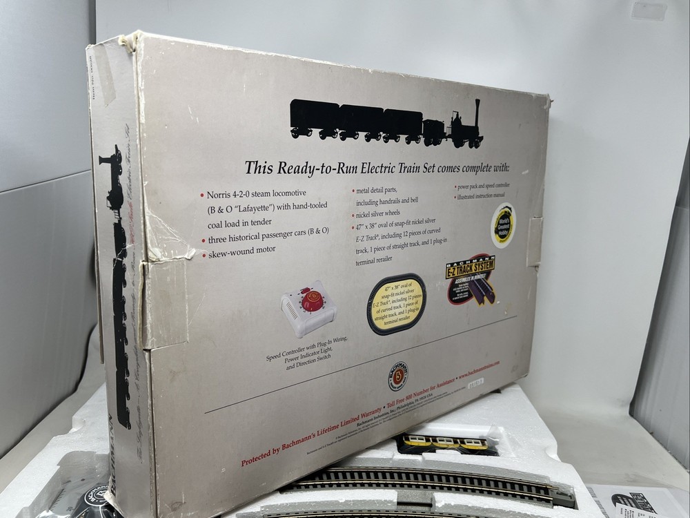Bachmann HO Scale “The Lafayette” Train Set Open Box Complete Unused