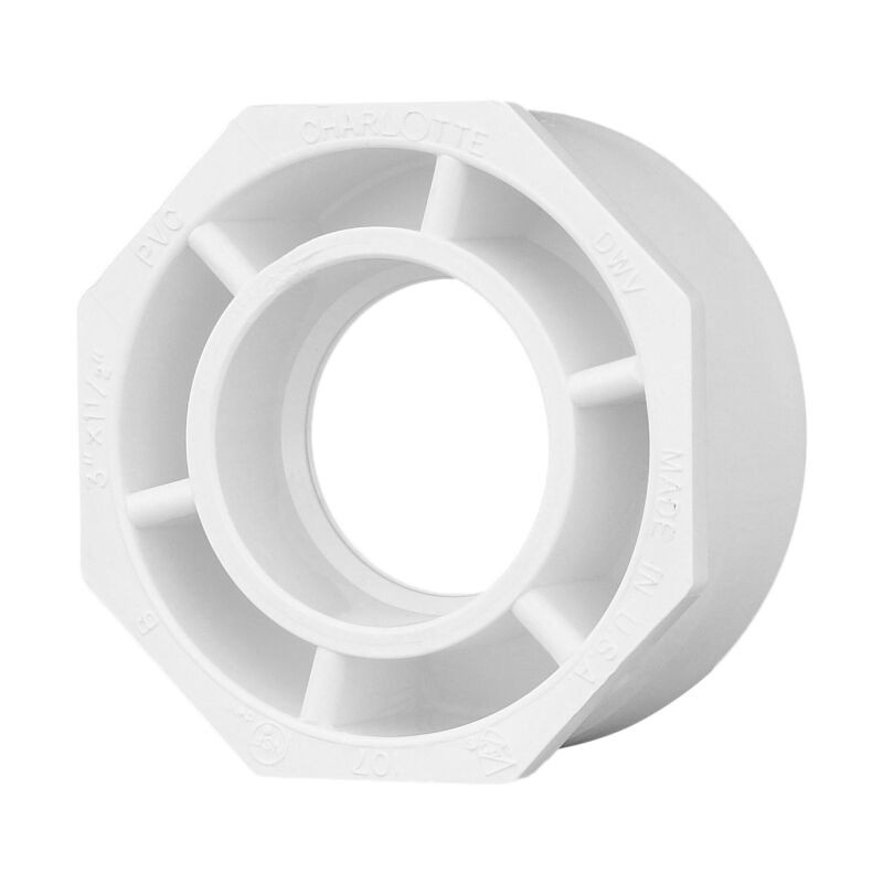 Various P107 PVC DWV Flush Bushing Domestic
