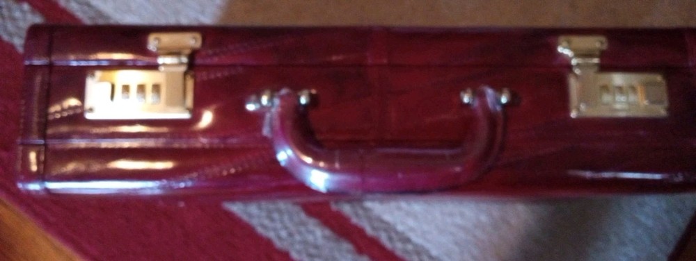 Vintage Amiet Eel skin Briefcase.