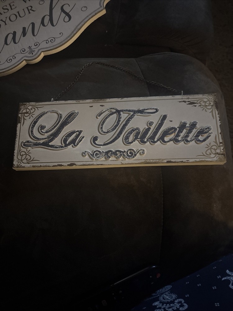 Vintage Bathroom Decor Sign