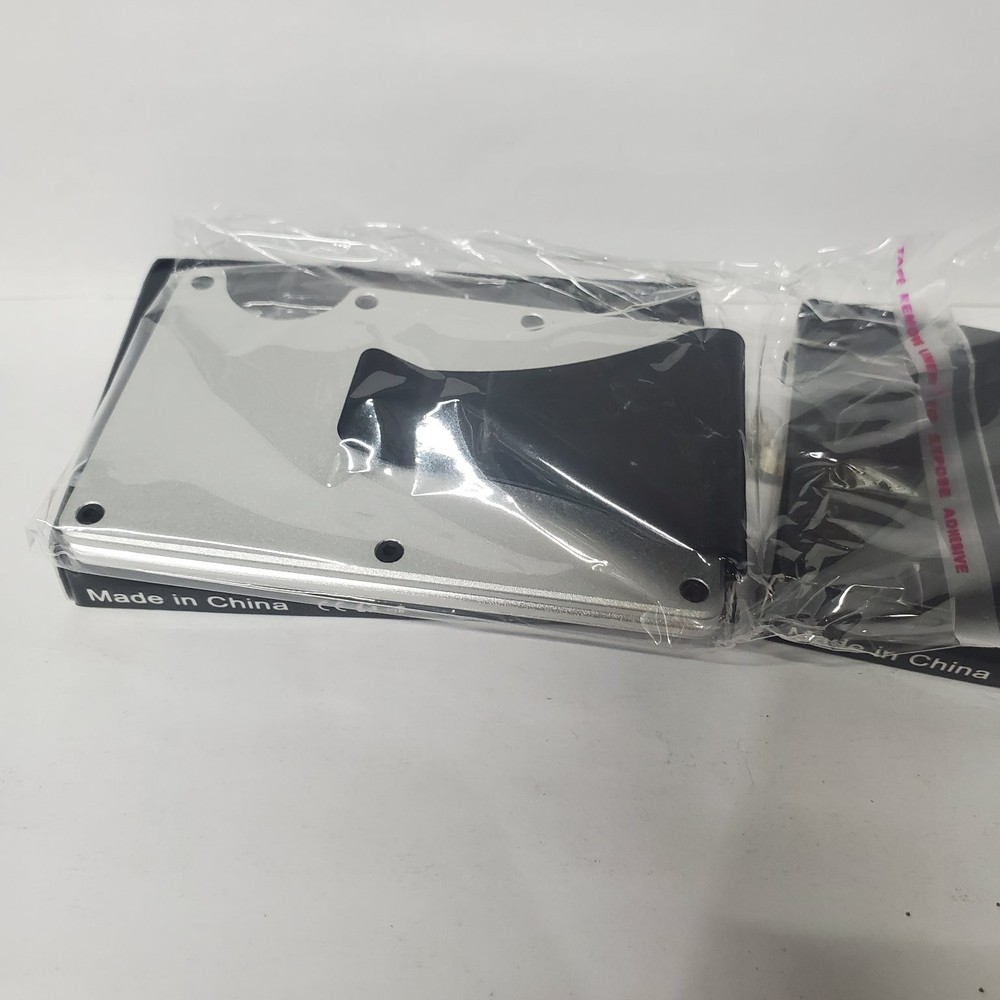 Aluminum Men's Wallet Silver Slim RFID Blocking Money Clip