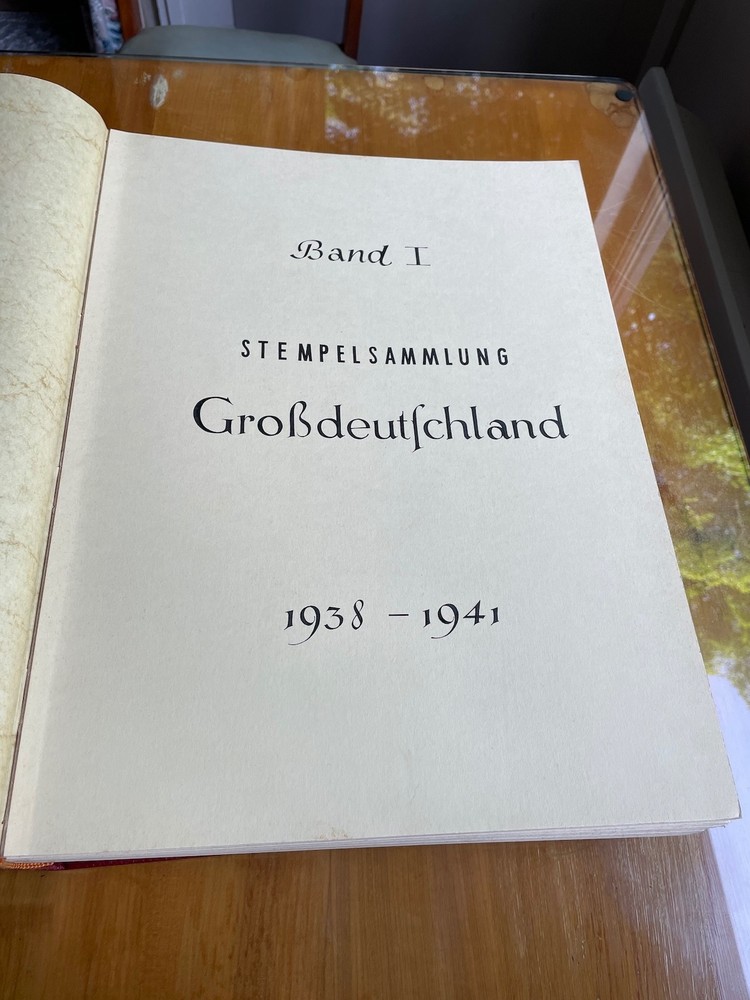 MASSIVE THIRD REICH PHILATELIC ALBUMS - "Stempelsammlung Großdeutschland"