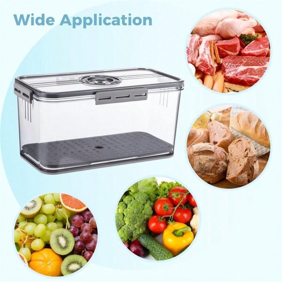 2PCS Airtight Bread Box Set – Large Kitchen Counter Bread Storage Containers ...