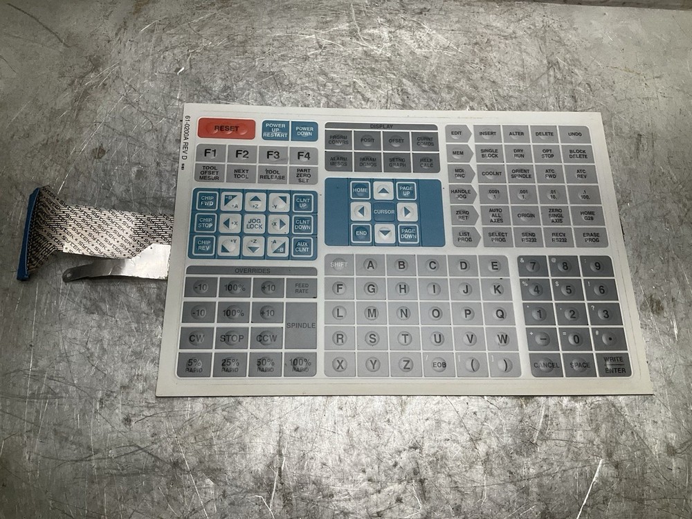 Haas CNC Milling Machine 61-0200A Rev D Keypad Panel vf -0 1994