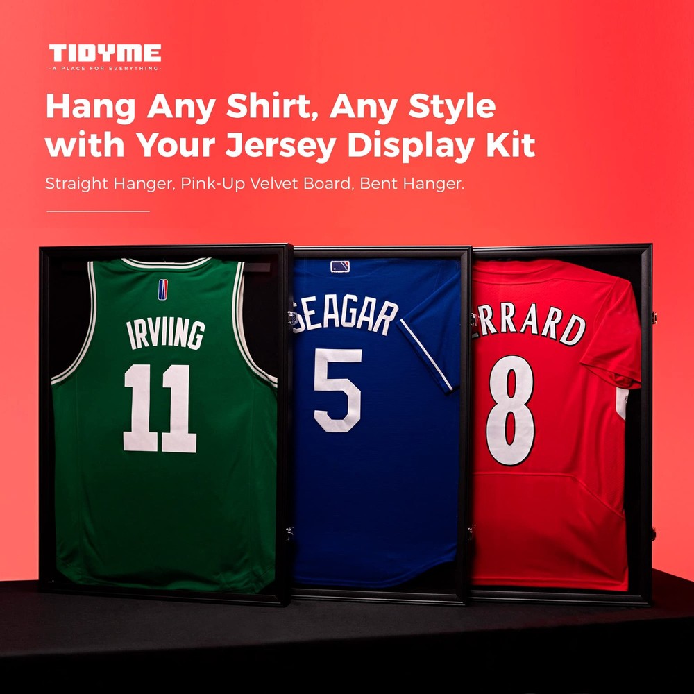 2-Pack Jersey Frame Display Cases – Double Pack, Black-case & Silver-locks