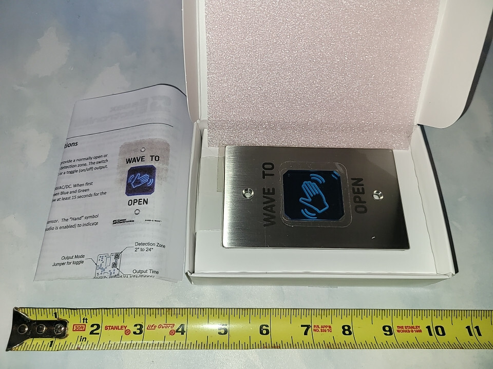 HEW-2SQ-DPDT Hand-E-Wave HEW-2S Touchless Exit Essex Electronics