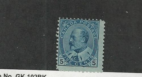 Canada, Postage Stamp, #91 Avg Mint Hinged, 1903