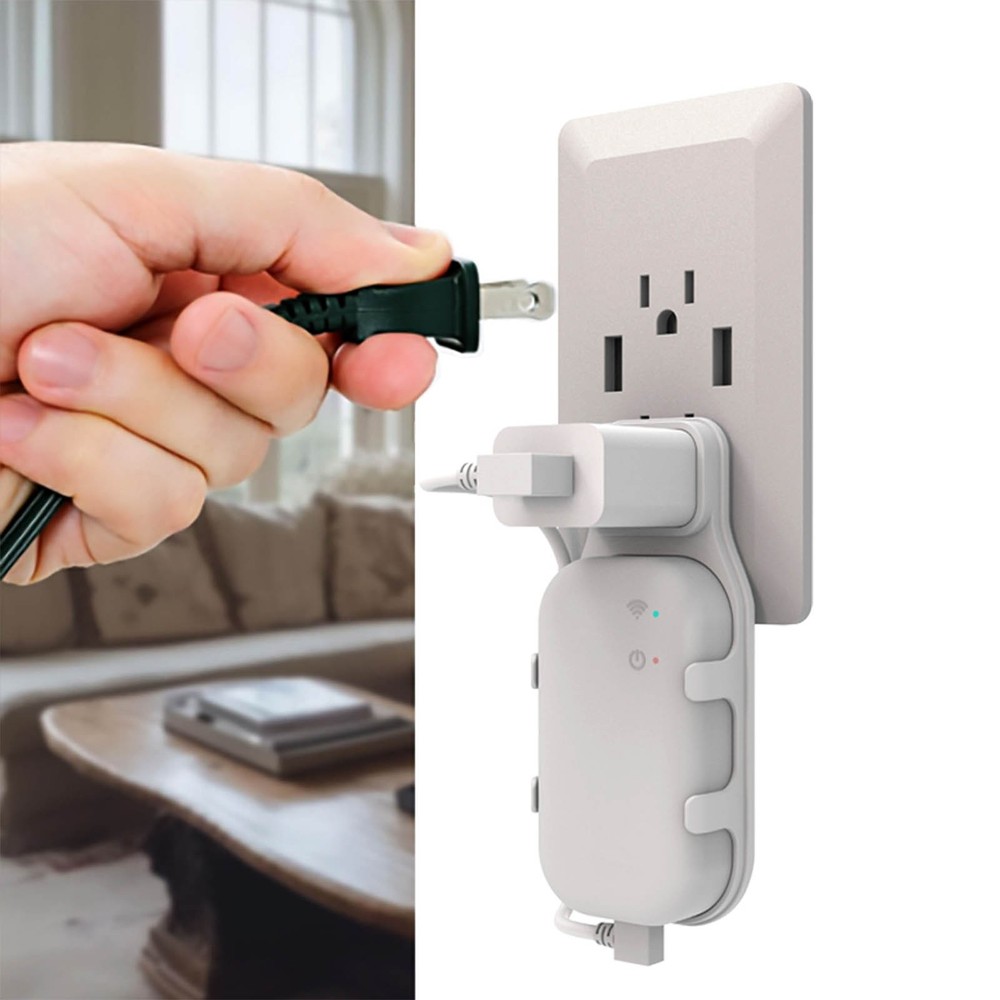 US Plug Outlet Wall Mount Holder Bracket with Cable for Blink Sync Module Core