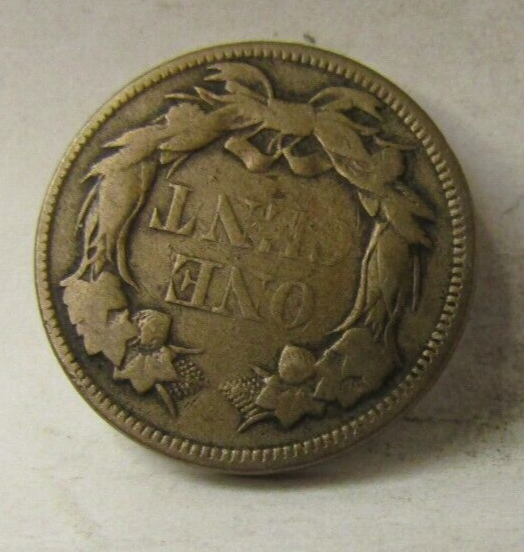 UNITED STATES 1858 FLYING EAGLE CENT FINE CONDITION*