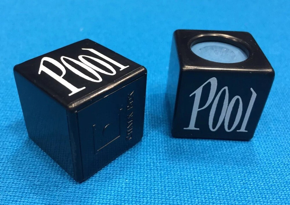 ( 2) Billiard Pool Cue Chalk Box Holder " Pool “