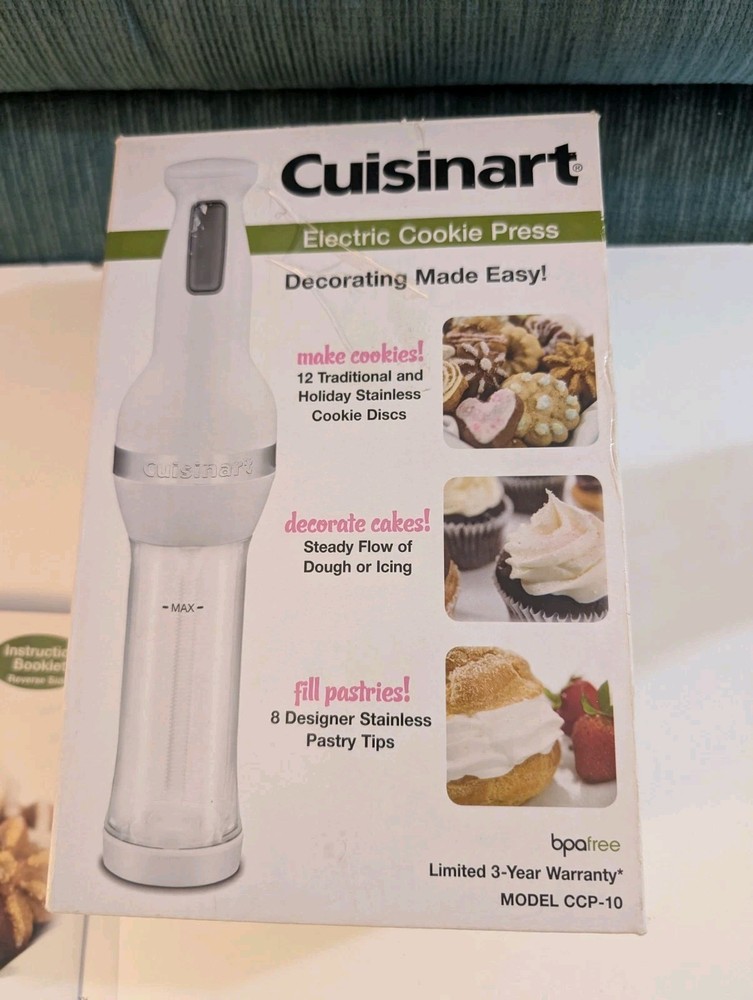 Cuisinart Electric Cookie Press Model CCP-10 Very Nice.