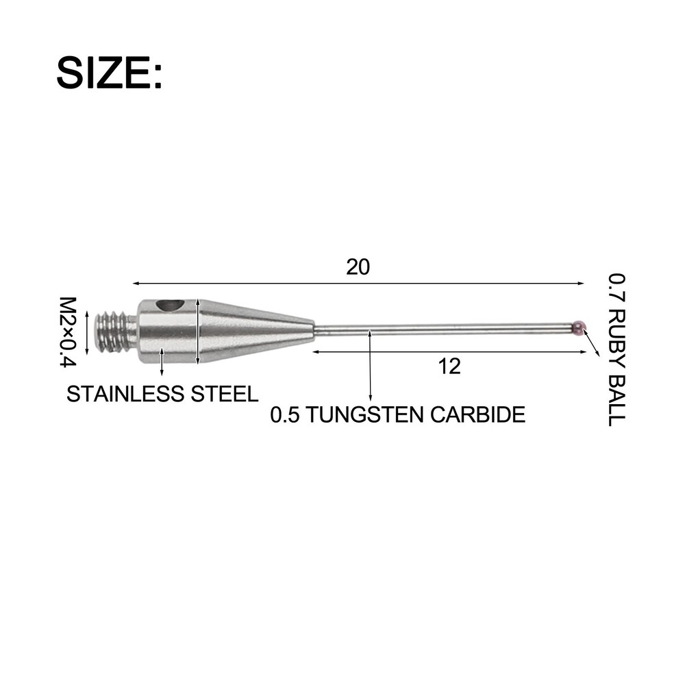CNC Machine CMM Probe Stylus with A50030577 Model M2 Thread 0 7mm Ball