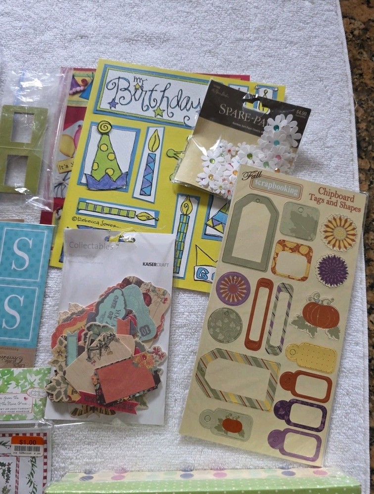 Assorted Scrapbooking Items, Mixed Lot