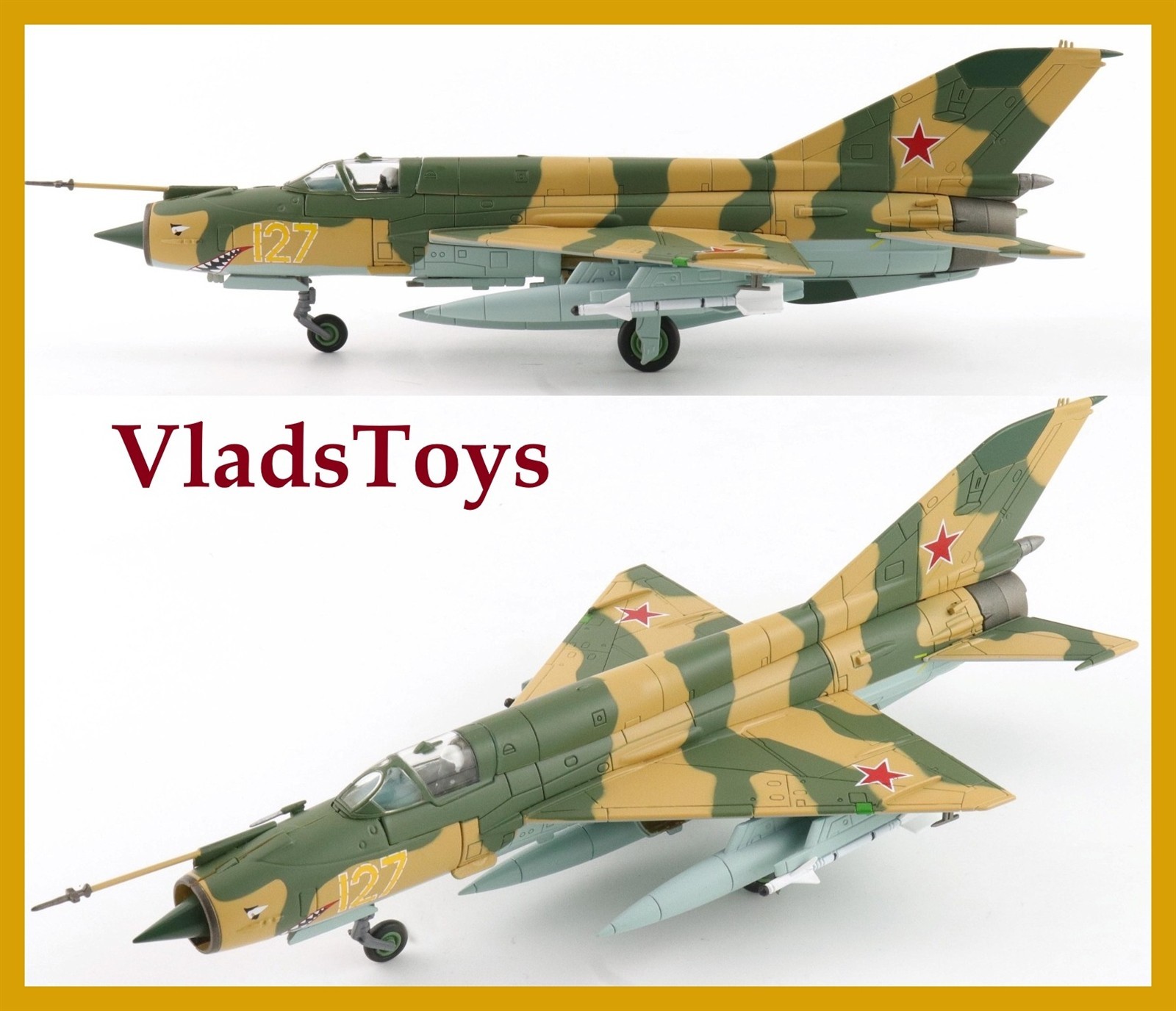 Hobby Master 1:72 MiG-21SM Fishbed-J Soviet 812th UAP Yellow 127 Ukraine HA0154