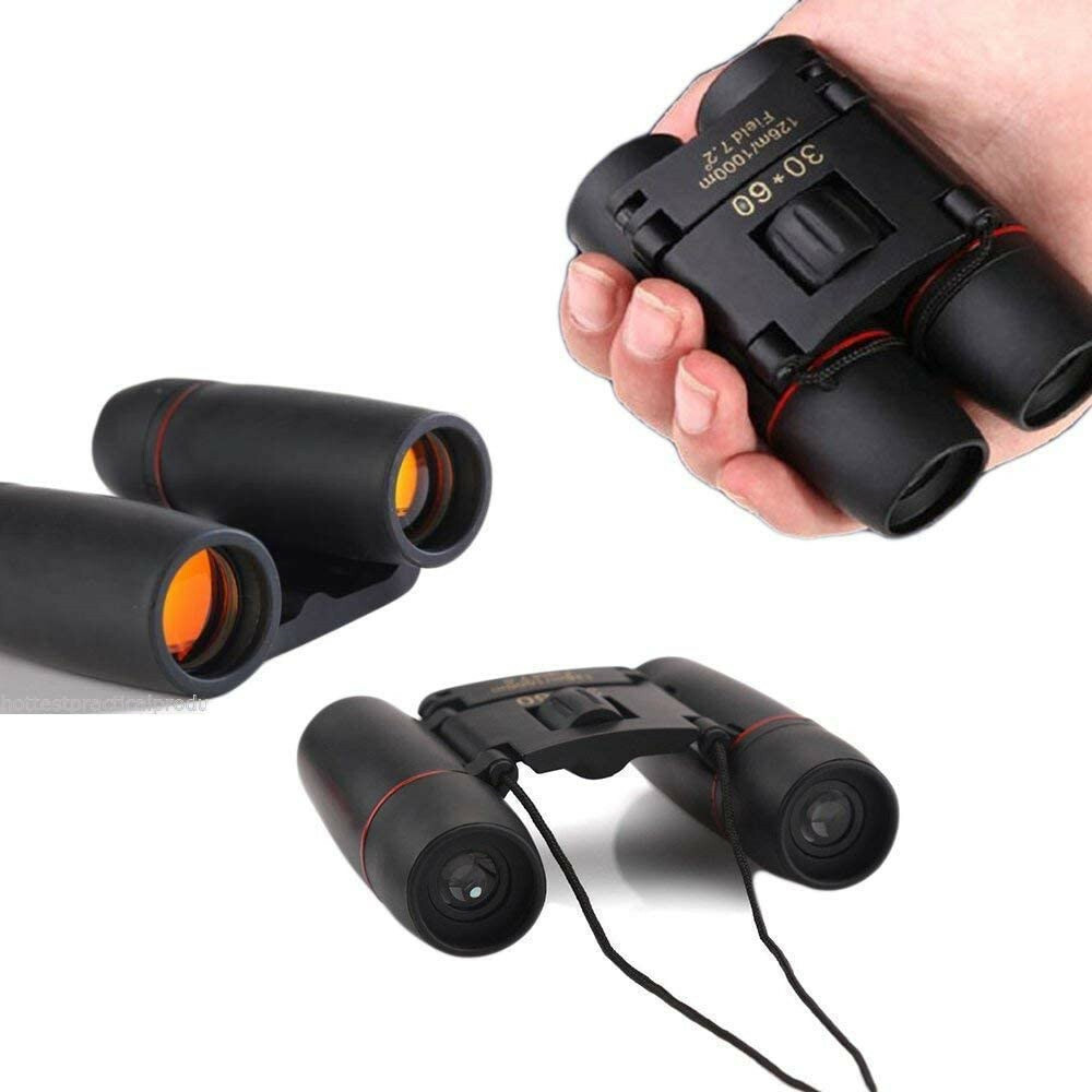 Binoculars 30x60 Zoom Outdoor Travel Compact Folding Telescope Hunting Day/Night