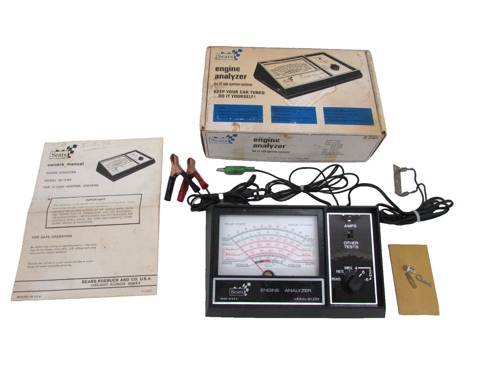SEARS ENGINE ANALYZER 2161 (161.2161) w/ OWNERS MANUAL
