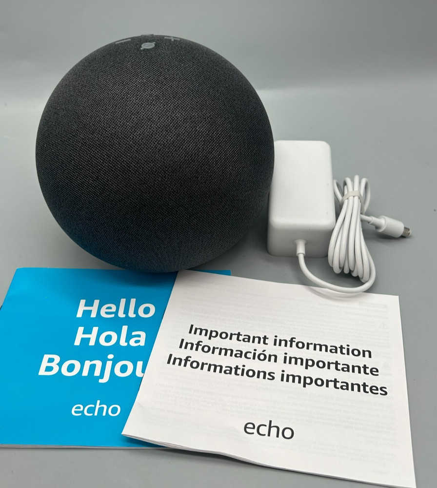 Amazon Echo (4th Gen) Smart Speaker Charcoal Black