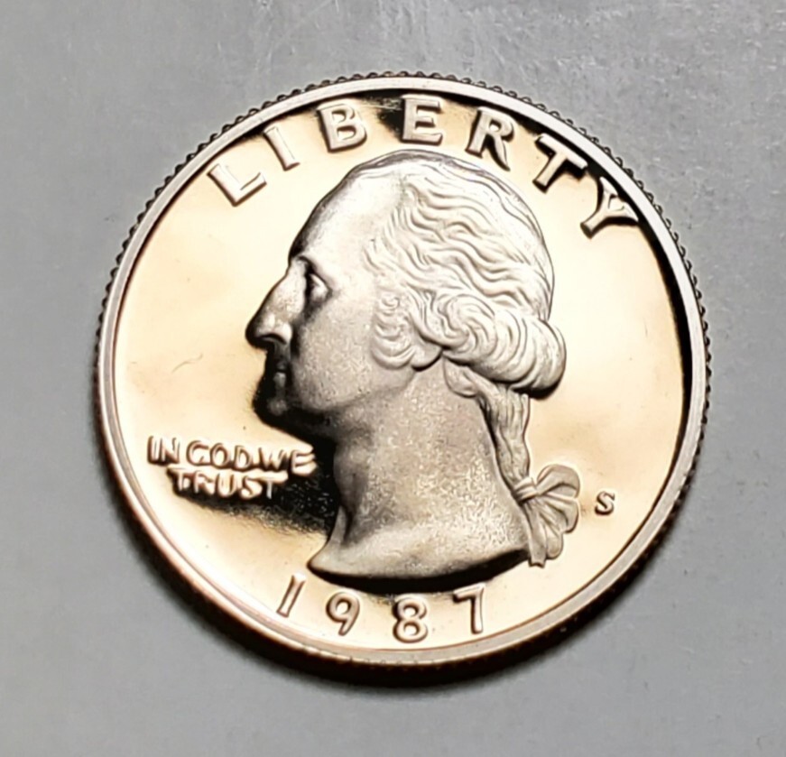 1987 S WASHINGTON QUARTER PROOF UNC #C5970