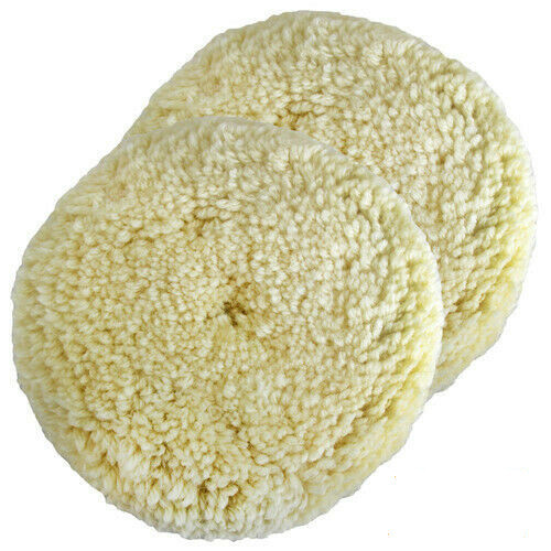 3Inch 100% Wool Hook & Loop Grip Buffing Pad for Compound Cutting & Polishing